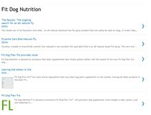 Tablet Screenshot of fitdognutrition.blogspot.com