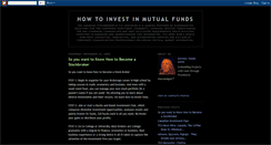 Desktop Screenshot of how-to-invest-mutual-funds.blogspot.com