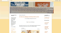 Desktop Screenshot of papierciseaux.blogspot.com