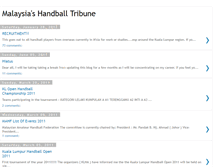 Tablet Screenshot of handballinmalaysia.blogspot.com