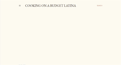 Desktop Screenshot of cookingonabudgetlatina.blogspot.com