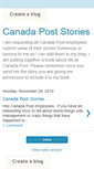 Mobile Screenshot of canadapoststories.blogspot.com