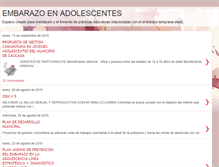 Tablet Screenshot of embarazoenadolecentesencolombia.blogspot.com