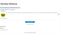 Tablet Screenshot of partidospoliticosdecolombia.blogspot.com