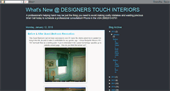 Desktop Screenshot of designerstouchinteriors.blogspot.com
