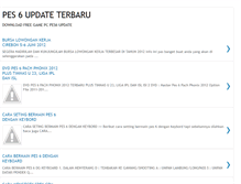 Tablet Screenshot of pes6updateterbaru.blogspot.com