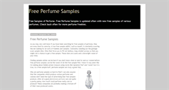 Desktop Screenshot of freeperfumesamplesonline.blogspot.com
