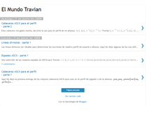Tablet Screenshot of elmundotravian.blogspot.com