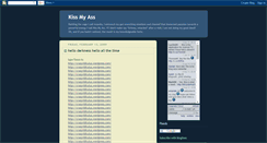 Desktop Screenshot of kissmyassplz.blogspot.com