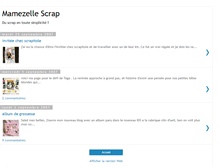 Tablet Screenshot of mamezellescrap.blogspot.com
