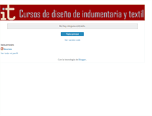 Tablet Screenshot of cursosindumentariatextil.blogspot.com