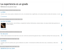 Tablet Screenshot of laexperienciaesungrado.blogspot.com