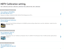 Tablet Screenshot of hdtvcalibration.blogspot.com