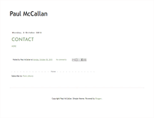 Tablet Screenshot of paulmccallan.blogspot.com