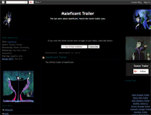 Tablet Screenshot of maleficent-trailer.blogspot.com