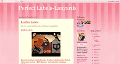 Desktop Screenshot of perfectlabelslanyards.blogspot.com