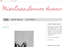 Tablet Screenshot of mientraslennonduerme.blogspot.com