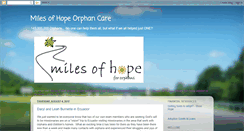 Desktop Screenshot of milesofhopeorphan.blogspot.com