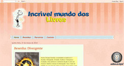 Desktop Screenshot of incrivelmundodoslivros.blogspot.com