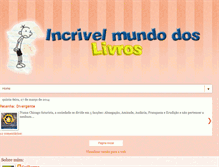 Tablet Screenshot of incrivelmundodoslivros.blogspot.com