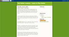 Desktop Screenshot of getguitarlessons.blogspot.com