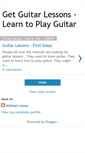 Mobile Screenshot of getguitarlessons.blogspot.com