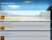 Tablet Screenshot of mohanarecipes.blogspot.com