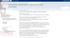 Desktop Screenshot of anonymityandsecurity.blogspot.com