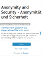Mobile Screenshot of anonymityandsecurity.blogspot.com