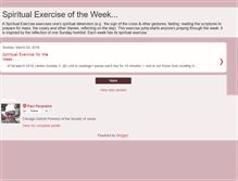 Tablet Screenshot of exercise-for-the-week.blogspot.com