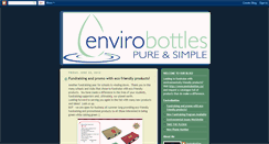 Desktop Screenshot of envirobottles.blogspot.com