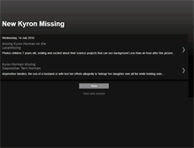 Tablet Screenshot of kyron-missing.blogspot.com
