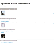 Tablet Screenshot of agrupacionmusicalalhendinense.blogspot.com