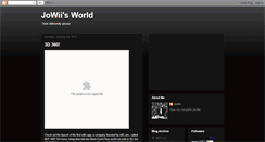 Desktop Screenshot of jowiisworld.blogspot.com