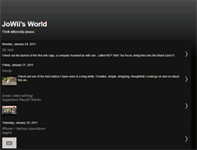 Tablet Screenshot of jowiisworld.blogspot.com