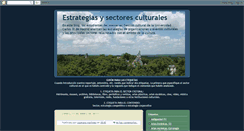 Desktop Screenshot of estrategiasysectoresculturales.blogspot.com