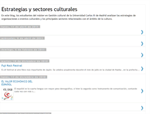 Tablet Screenshot of estrategiasysectoresculturales.blogspot.com