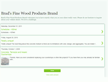 Tablet Screenshot of bradsfinewoodproductsbrand.blogspot.com