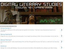 Tablet Screenshot of digitalliterarystudies.blogspot.com