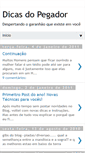 Mobile Screenshot of dicasdopegador.blogspot.com