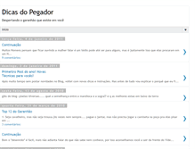 Tablet Screenshot of dicasdopegador.blogspot.com