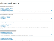 Tablet Screenshot of chinese-medicine-now.blogspot.com