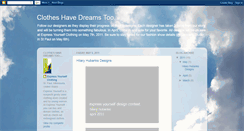 Desktop Screenshot of clotheshavedreamstoo.blogspot.com