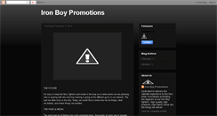 Desktop Screenshot of ironboypromotions.blogspot.com