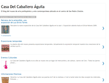 Tablet Screenshot of casadelcaballeroaguila.blogspot.com