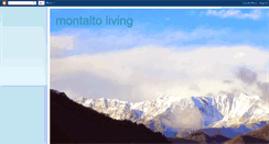 Desktop Screenshot of montaltoliving.blogspot.com