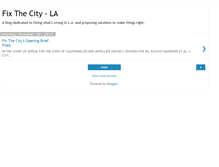 Tablet Screenshot of fixthecityla.blogspot.com