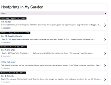 Tablet Screenshot of hoofprintsinmygarden.blogspot.com