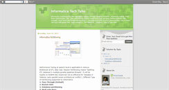Desktop Screenshot of informatica-tech-talk.blogspot.com