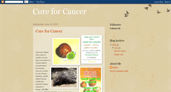 Desktop Screenshot of cancer-cure-for-cancer.blogspot.com